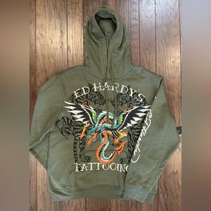 Ed Hardy Tattooing Hoodie
